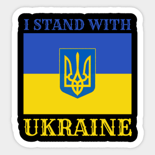 I Stand With Ukraine Sticker